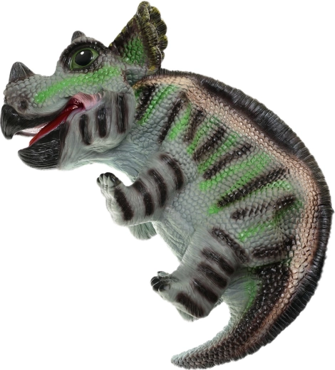 Groene handpop dinosaurusjong 42 cm
