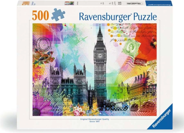 Ravensburger puzzel Ansichtkaart van Londen 500 stukjes
