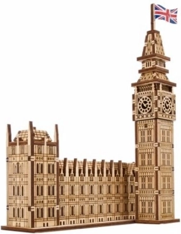 Ugears 3D houten mechanische puzzel Big Ben