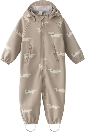 Leokid softshell overall Lilo Beige Woof maat 92