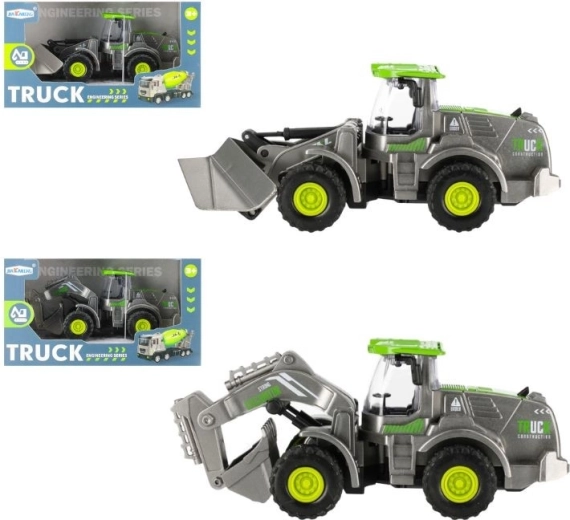 Bouwlader met pull-back aandrijving (2 varianten)