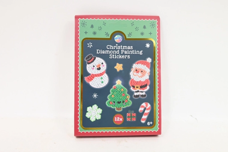 CCG kerst diamantstickers om te versieren (12 stuks)