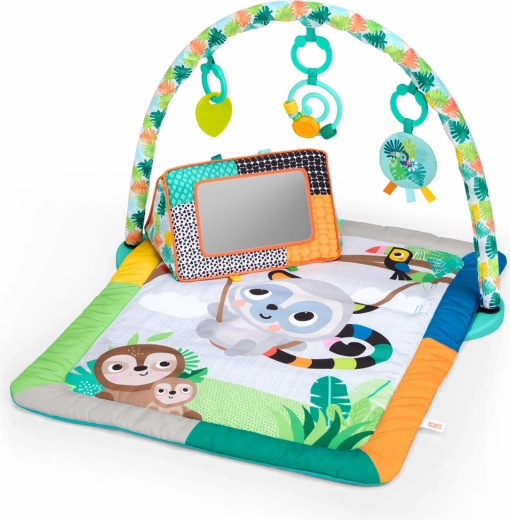 Bright Starts speelkleed Tropical Treetop voor de ontwikkeling van motoriek en zintuigen