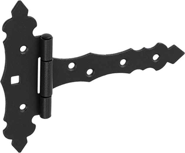 Decoratief scharnier 125 × 35 × 130 mm, zwart