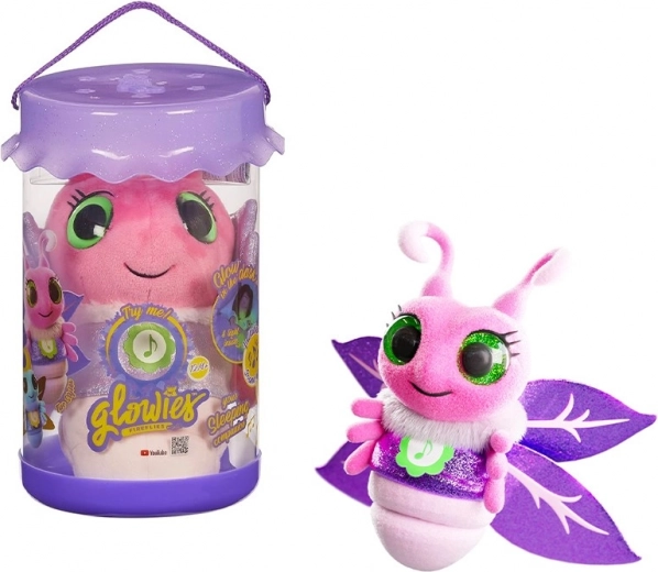 Roze slaapknuffel GLOWIES met licht en geluiden