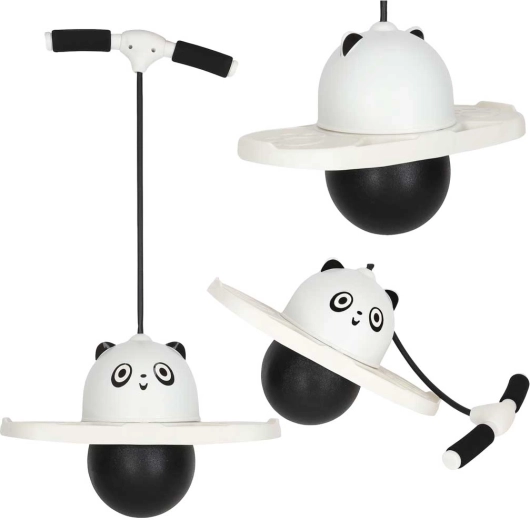 Kinder pogo jumper panda zwart-wit