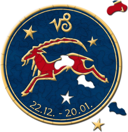 Curiosi rond puzzel Dierenriem – Steenbok, 33 stukjes