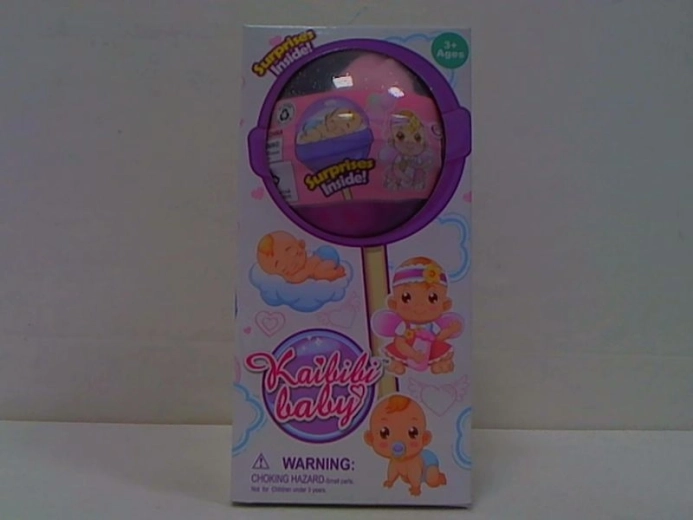 Popje in lollyverpakking