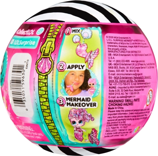 L.O.L. Surprise! zeemeerminpop met lipgloss - 1 stuk