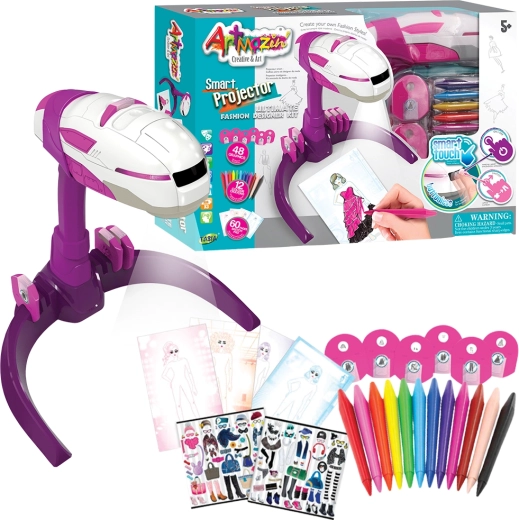 Tasia modeatelier met projector