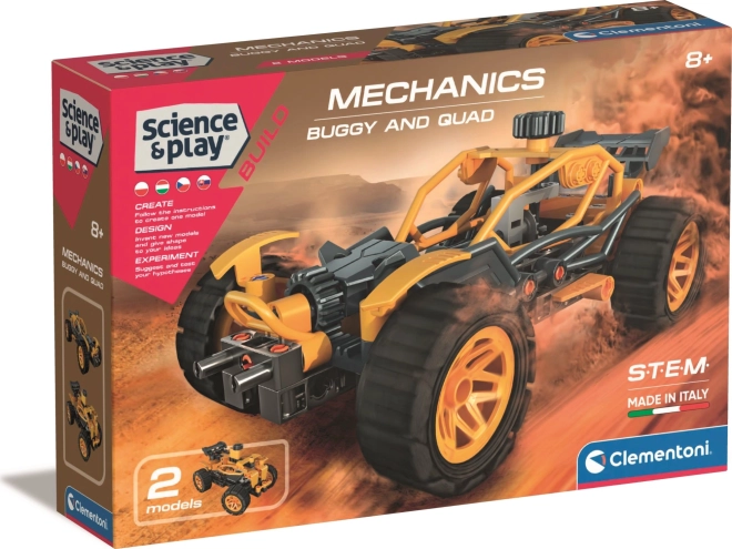 Clementoni Science & Play mechanisch laboratorium – buggy en quad 2-in-1