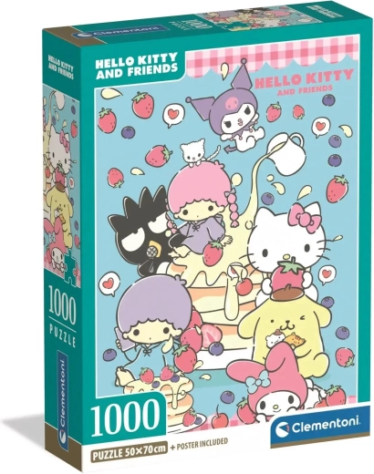 Clementoni puzzel Hello Kitty en vrienden 1000 stukjes