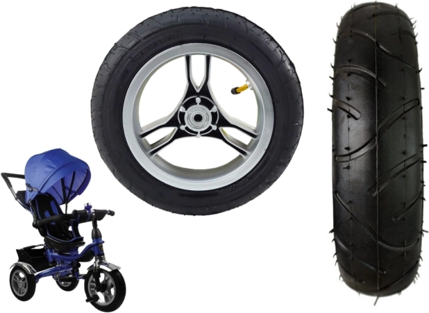 Kunststof achterwiel met opblaasbare rubberen band voor PRO600