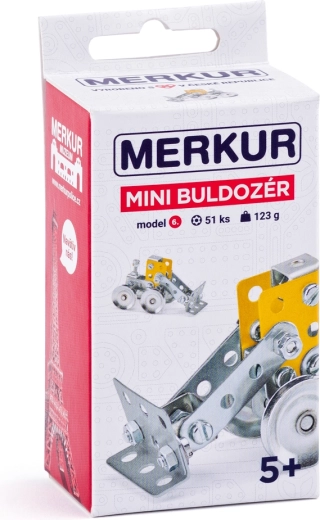 Merkur mini-bouwset bulldozer, 51 onderdelen