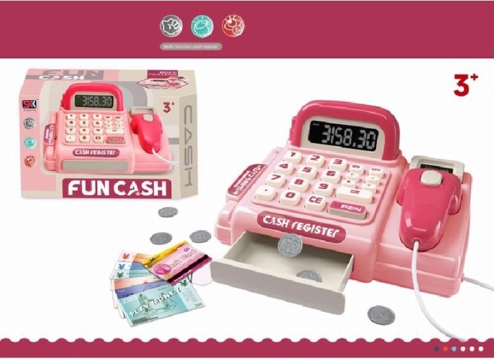 Kassa Fun Cash Pink – elektronische kinderkassa