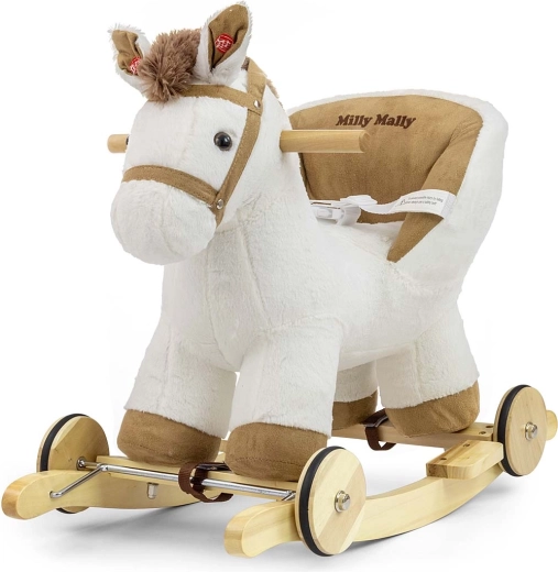 Milly Mally hobbelschommelpaard Polly White