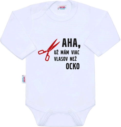 Babyromper met opdruk New Baby Meer haar dan papa, 86 (12–18 maanden)