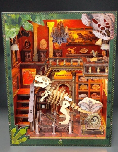3D puzzel boekensteun – dinosauriërmuseum