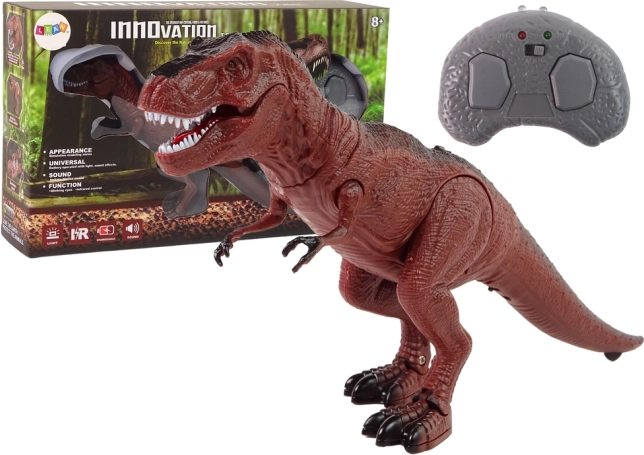 Op afstand bestuurbare Tyrannosaurus Rex op batterijen met geluid