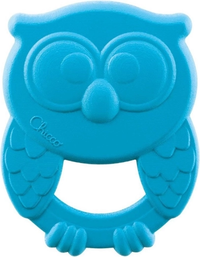 Chicco bijtspeeltje Eco+ uil Owly blauw 3m+