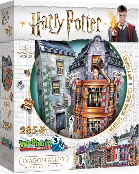 3D-puzzel HARRY POTTER: Sortilège Weasleys’ & De Ochtendprofeet (285 stukjes) – WREBBIT