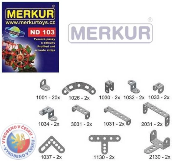 Merkur strips en bogen – reserveonderdelen ND 103