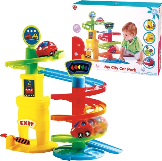 Playgo mijn parkeerplaats met autootje