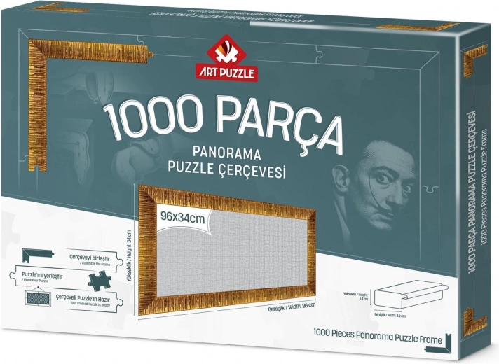 Puzzel lijst 96x34cm goud