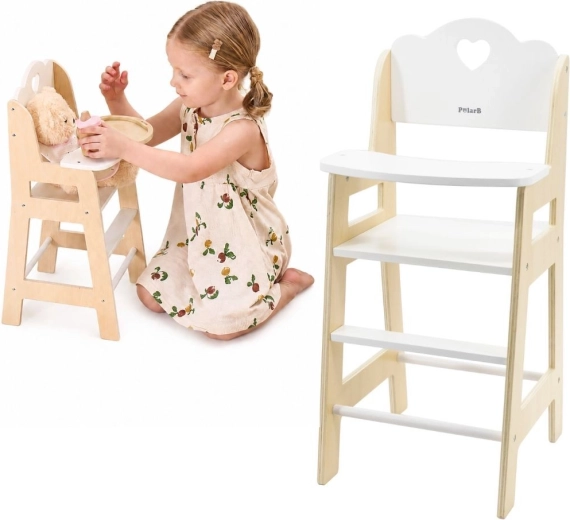 Viga PolarB houten kinderstoel voor poppen