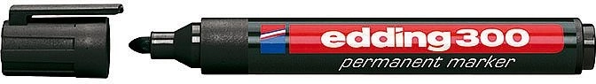 Industriële permanente marker edding 300 zwart