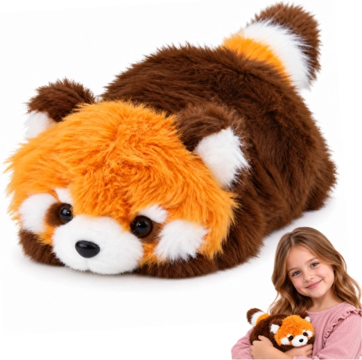 Pluchen rode panda 16 cm