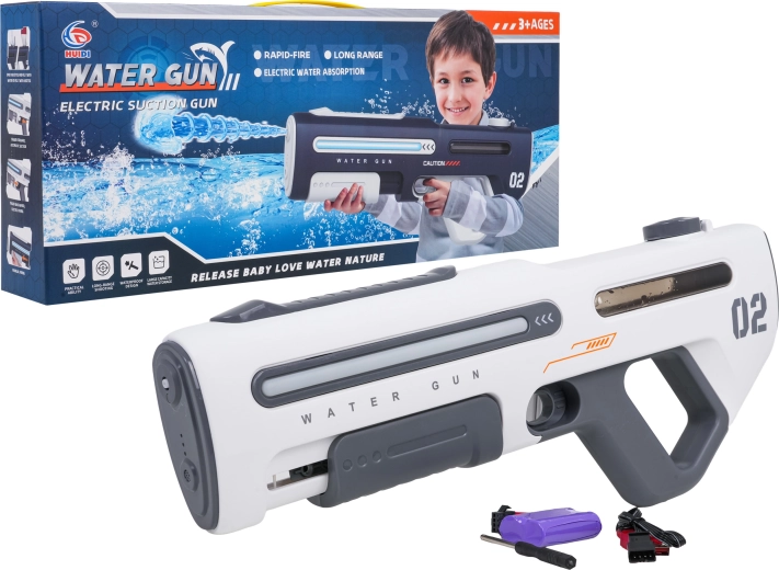 Elektrisch waterpistool Mega wit
