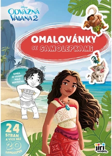 Kleurboek A4 met stickers Vaiana 2