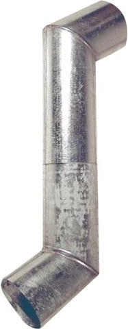 S-bocht 100 mm van gegalvaniseerd staal