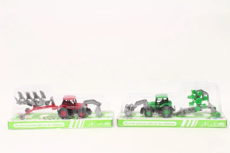 Tractor met landbouwmachine