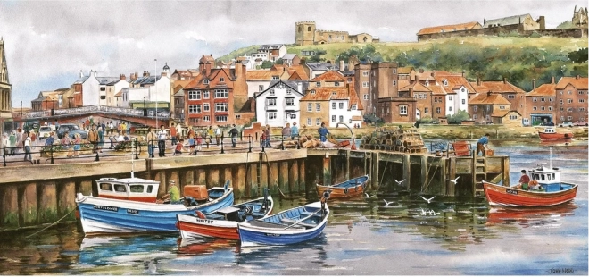 Gibsons panoramische puzzel Whitby, Yorkshire 636 stukjes