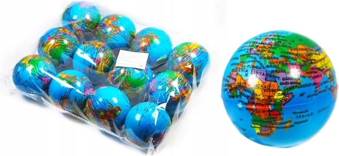 Zachte bal Globus 6,3 cm