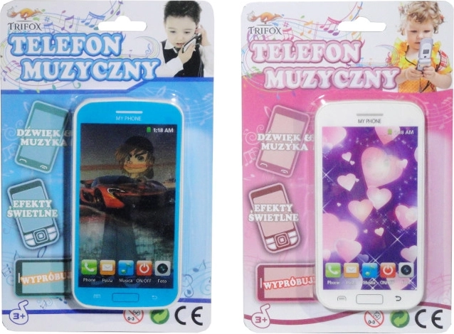Kinder slimme telefoon op batterijen met lichtjes en geluiden
