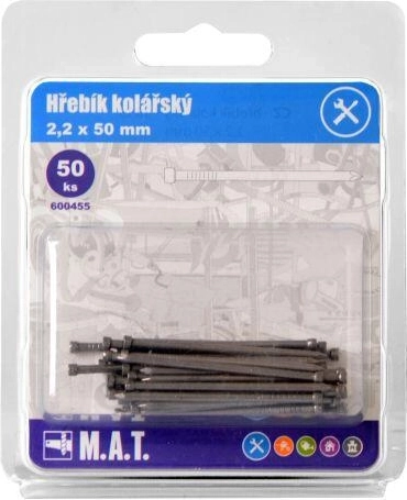 Klosnagels 50 × 2,2 mm, 50 stuks