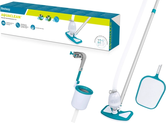 Deluxe set voor zwembadreiniging met skimmer BESTWAY