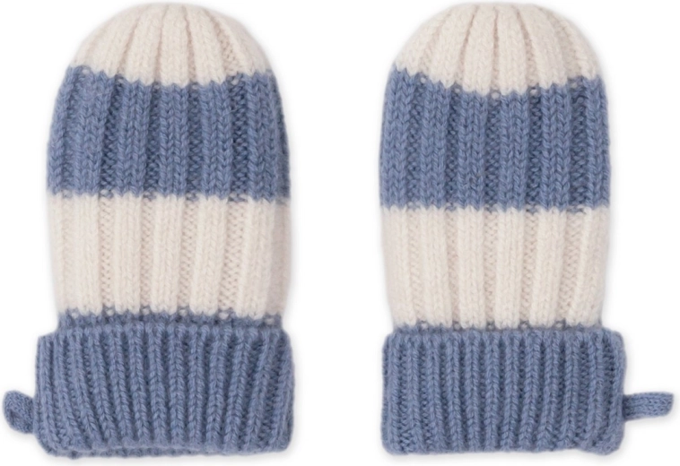 Lodger merino wanten stripe stone 0–12 maanden