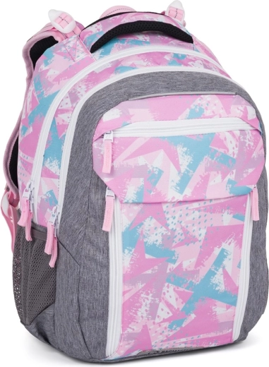 Bagmaster Porto schoolrugzak roze-blauw