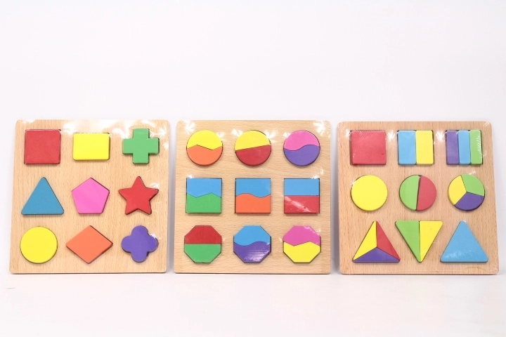 Houten educatieve puzzel