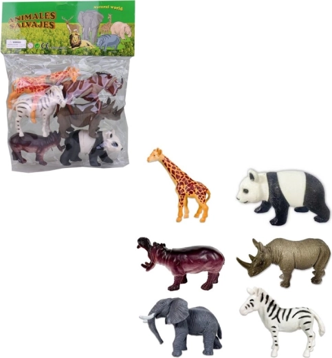 Safaridieren in een zakje (6 stuks)
