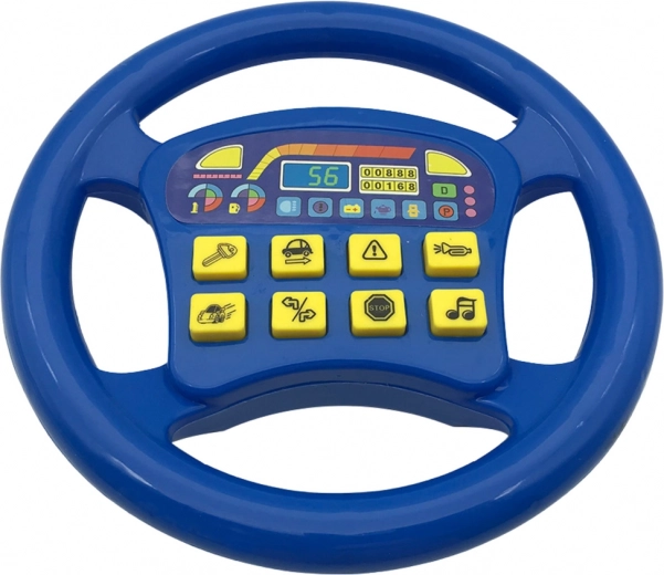 Interactief stuurwiel met realistische geluiden blauwe kleur