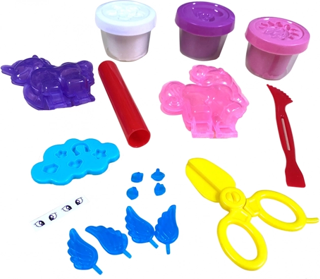 MAC TOYS vrolijke boetseerklei – eenhoorns