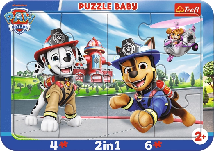 Trefl baby puzzel Paw Patrol: vrienden 2-in-1 (10 stukjes)
