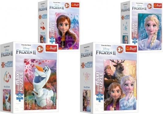 Minipuzzel Frozen II 20 Maxi stukjes, 4 motieven