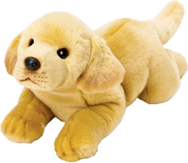 Pluchen Labrador hond liggend 38 cm
