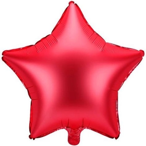 Folieballon ster rood 48 cm - 1 stuk